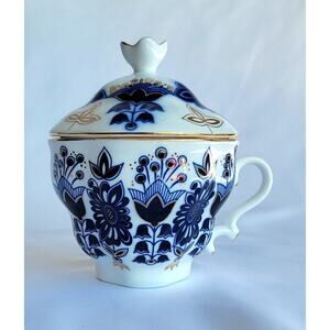 Nantucket Home Porcelain Covered Teacup Vintage